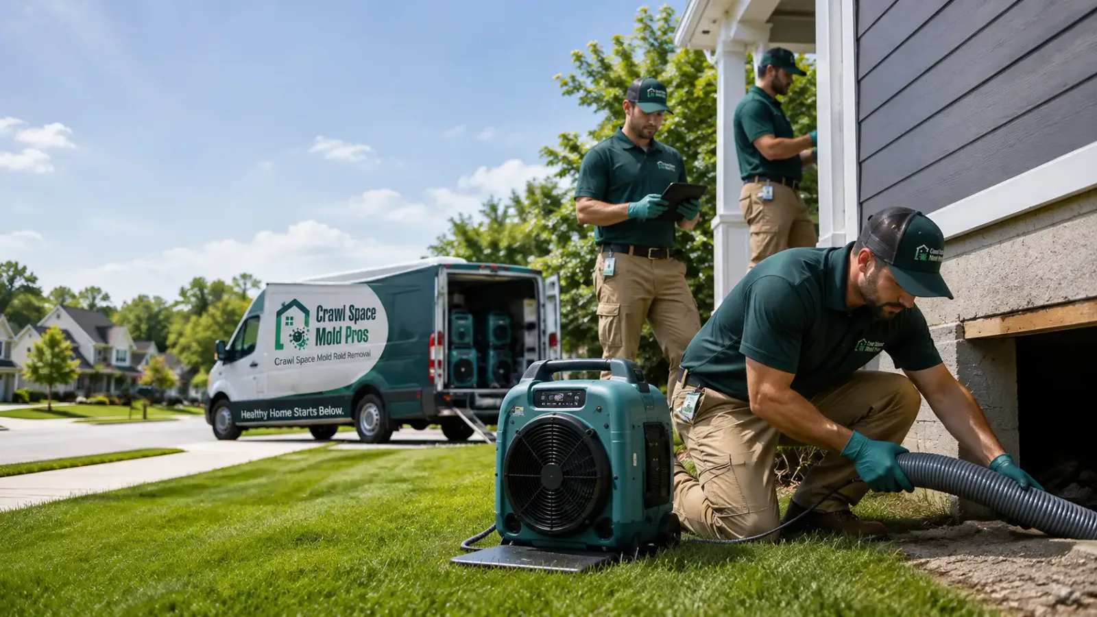 Crawl Space Mold Removal in Milan, IN